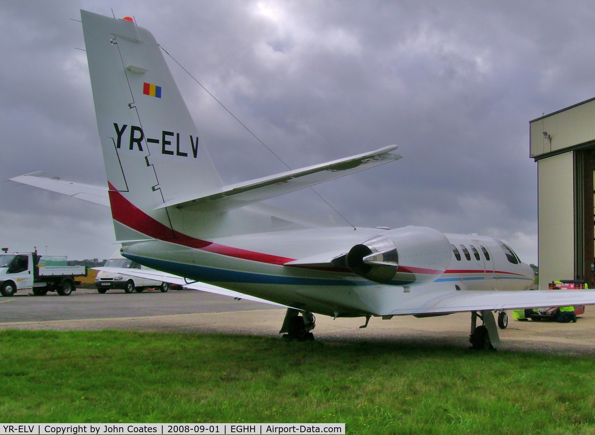 YR-ELV, 2004 Cessna 560 Citation Encore+ C/N 560-0652, Parked at Citation Centre