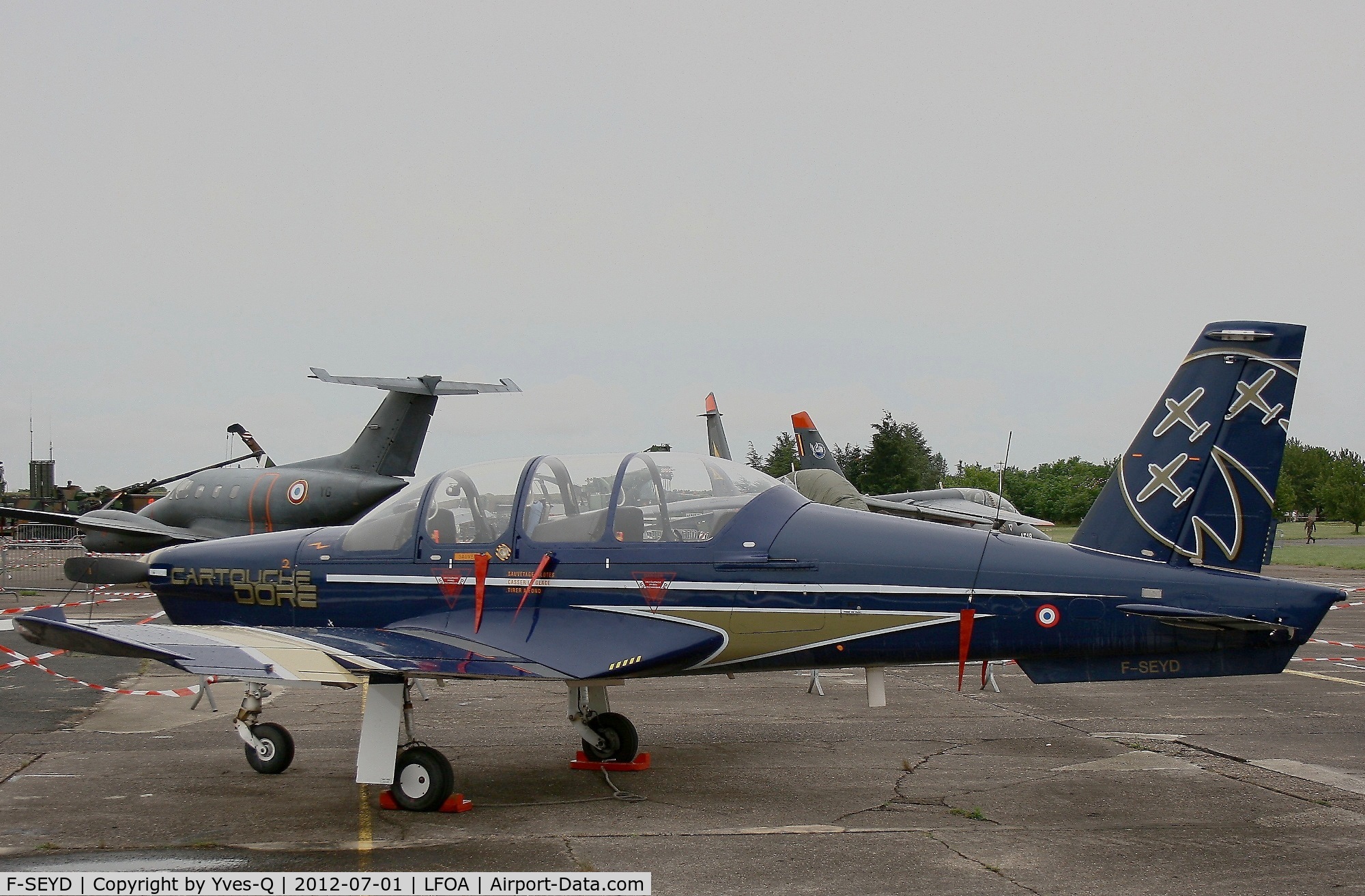 F-SEYD, Socata TB-30 Epsilon C/N 113, Socata TB-30 Epsilon Cartouche Doré, Static display, Avord Air Base 702 (LFOA)  Air Show in june 2012