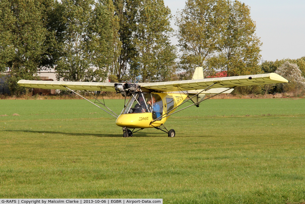 G-RAFS, 2004 Thruster T600N 450 C/N 0041-T600N-097, Thruster T600N 450 at The Real Aeroplane Club's Pre-Hibernation Fly-In, Breighton Airfield, October 2013.