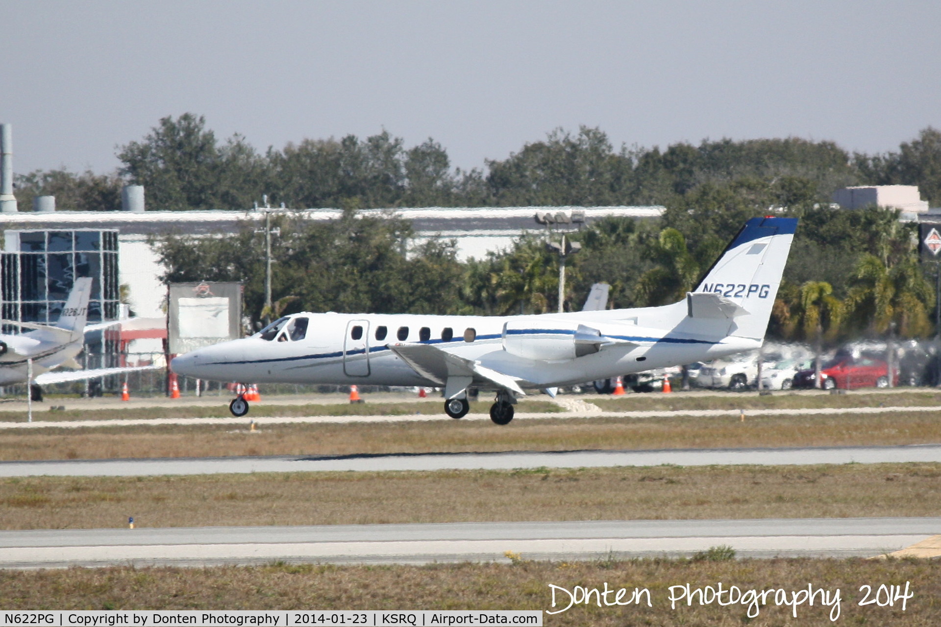 N622PG, 1978 Cessna 550 C/N 550-0037, Cessna Citation II (N622PG) arrives at Sarasota-Bradenton International Airport