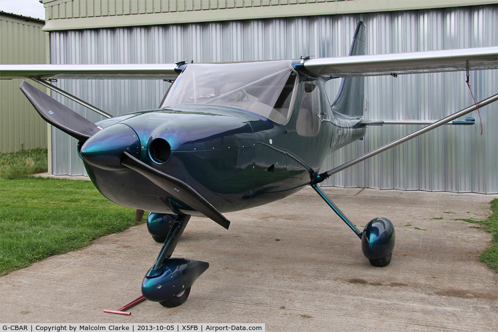G-CBAR, 2003 Stoddard-Hamilton Glastar C/N PFA 295-13133, Stoddard-Hamilton Glastar, Fishburn Airfield UK, September 2013.