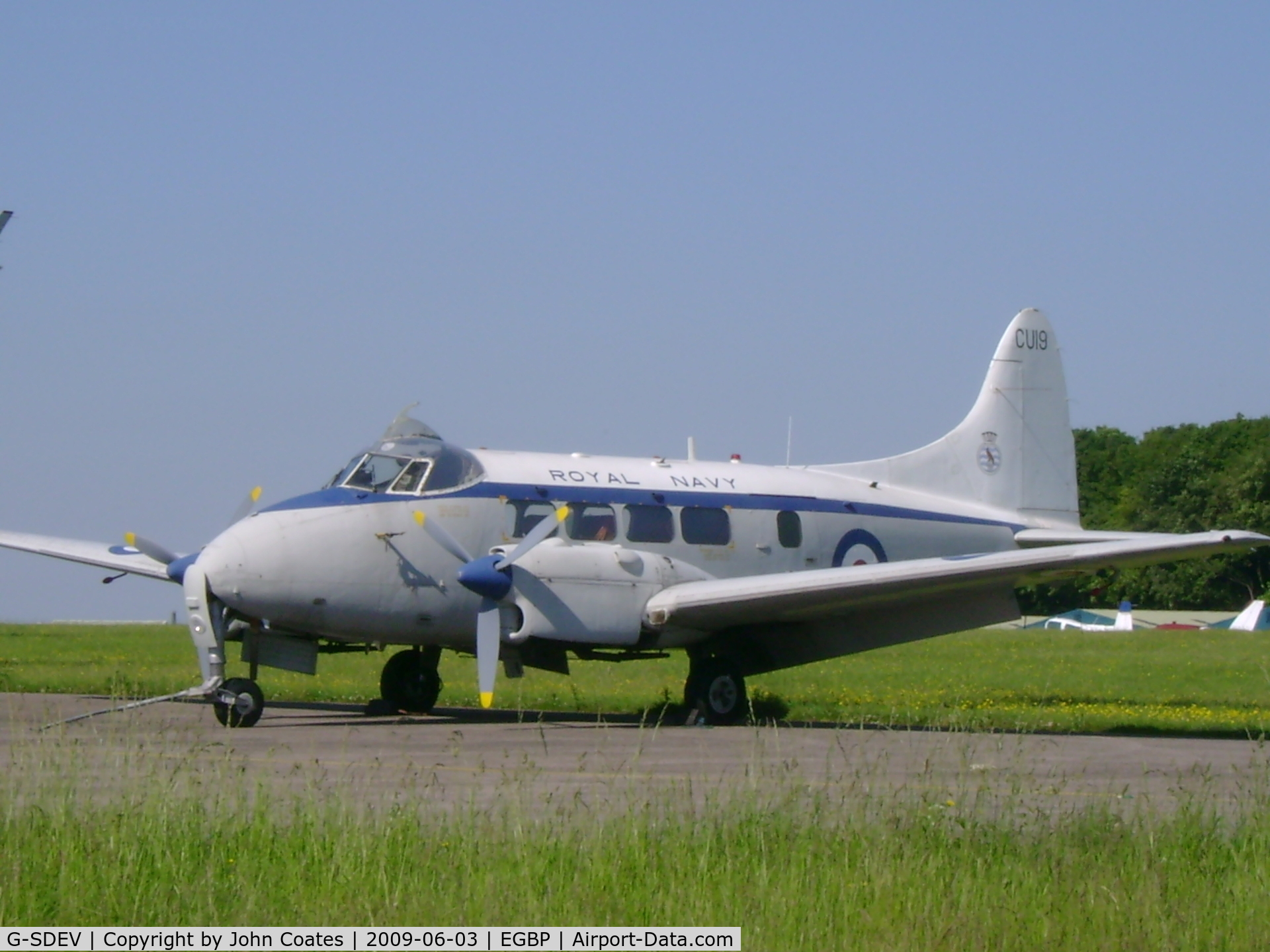 G-SDEV, 1956 De Havilland DH-104 Dove 6 C/N 04472, CU-19 at Kemble