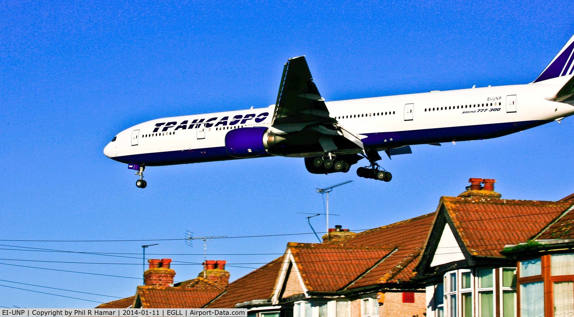 EI-UNP, 1998 Boeing 777-312 C/N 28516, TPAHCADPO Airlines, (EI-UNP) Boeing 777-312, c/n 28516, on approach to land on 27L Heathrow. © PhilRHama