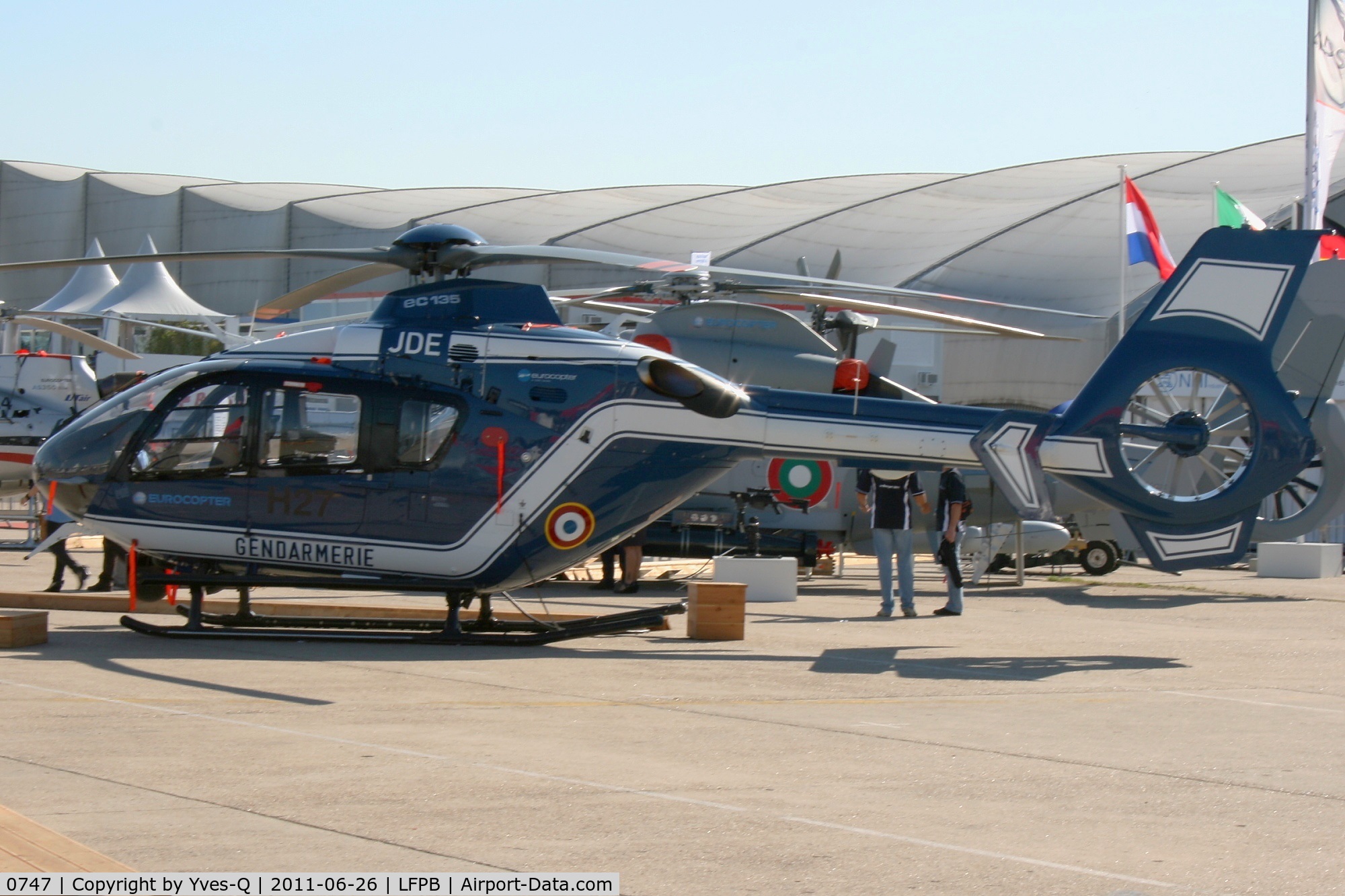 0747, 2009 Eurocopter EC-135T-2 C/N 0747, Eurocopter EC-135, Static Display, Paris Le Bourget (LFPB-LBG) Air Show 2011