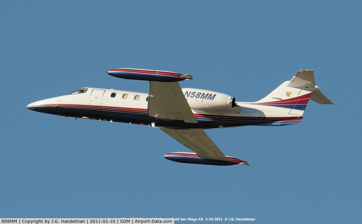 N58MM, Gates Learjet Corp. 35A C/N 261, On take off.