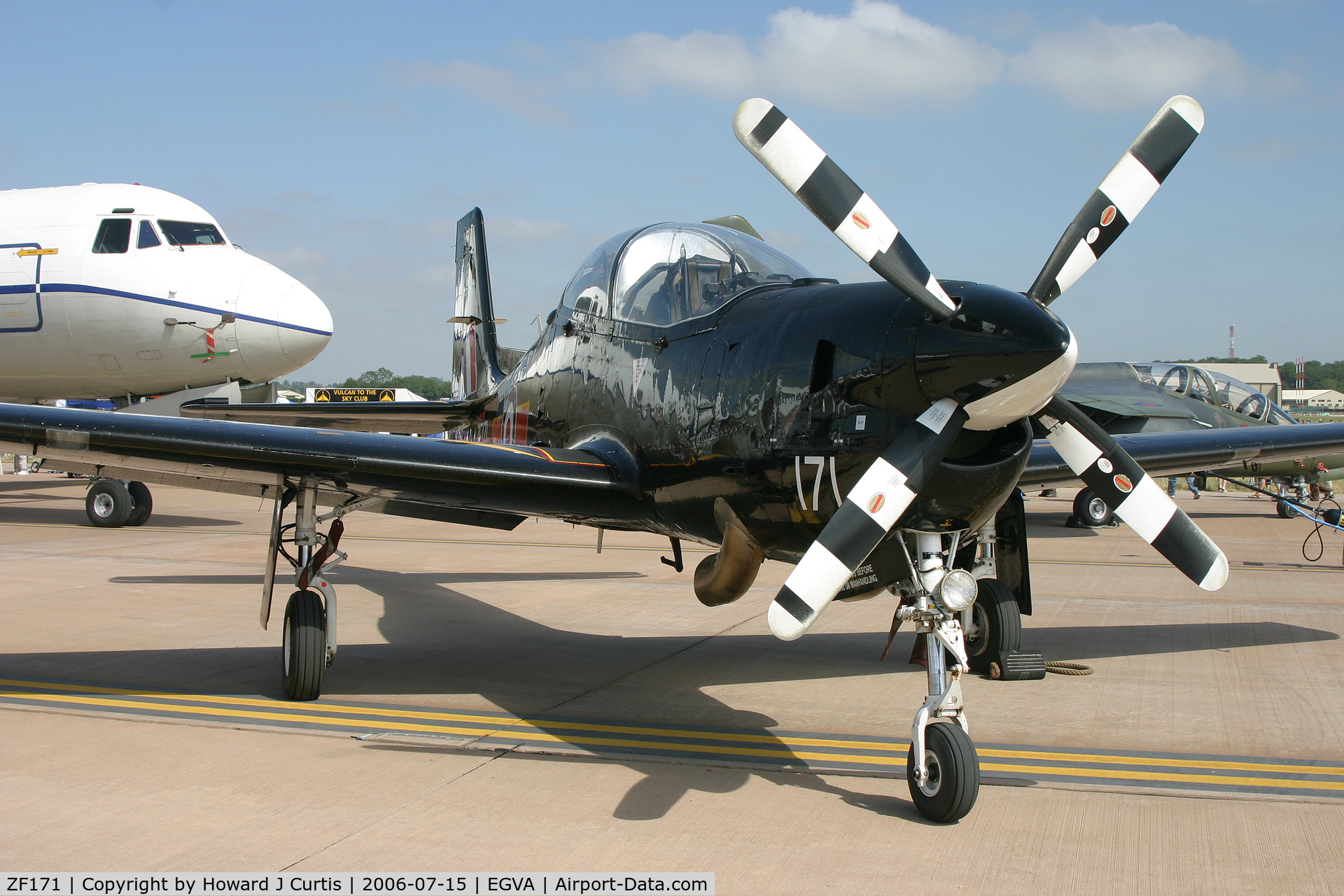 ZF171, 1989 Short S-312 Tucano T1 C/N S023/T23, RIAT 2006; on static display.