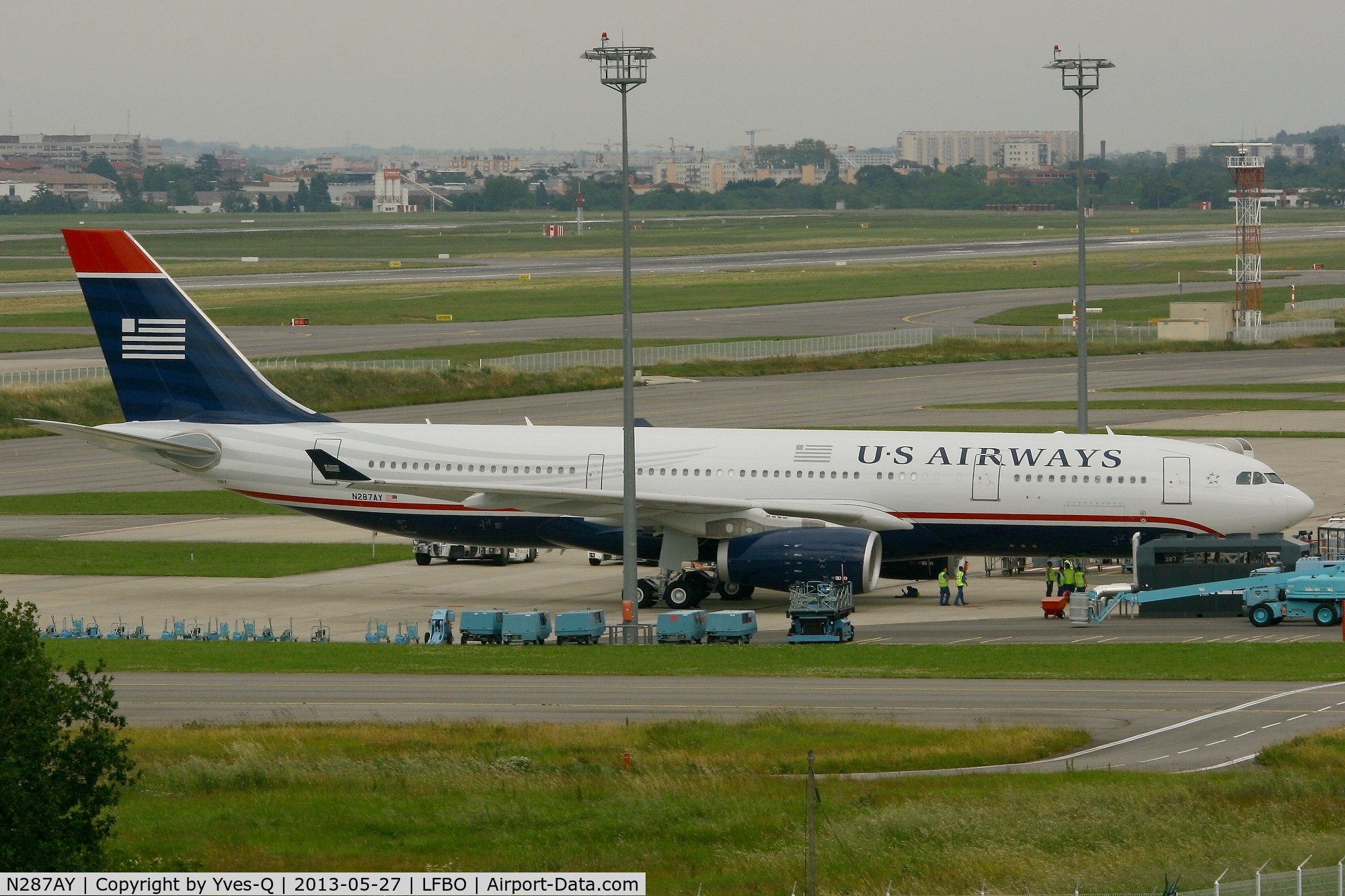 N287AY, 2013 Airbus A330-243 C/N 1417, US Airways Airbus A330-243, Airbus Delivery Center, Toulouse-Blagnac Airport (LFBO-TLS)