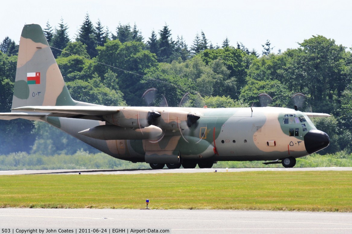 503, Lockheed C-130H Hercules C/N 382-4948, Rolling on 26 and spectacular as always