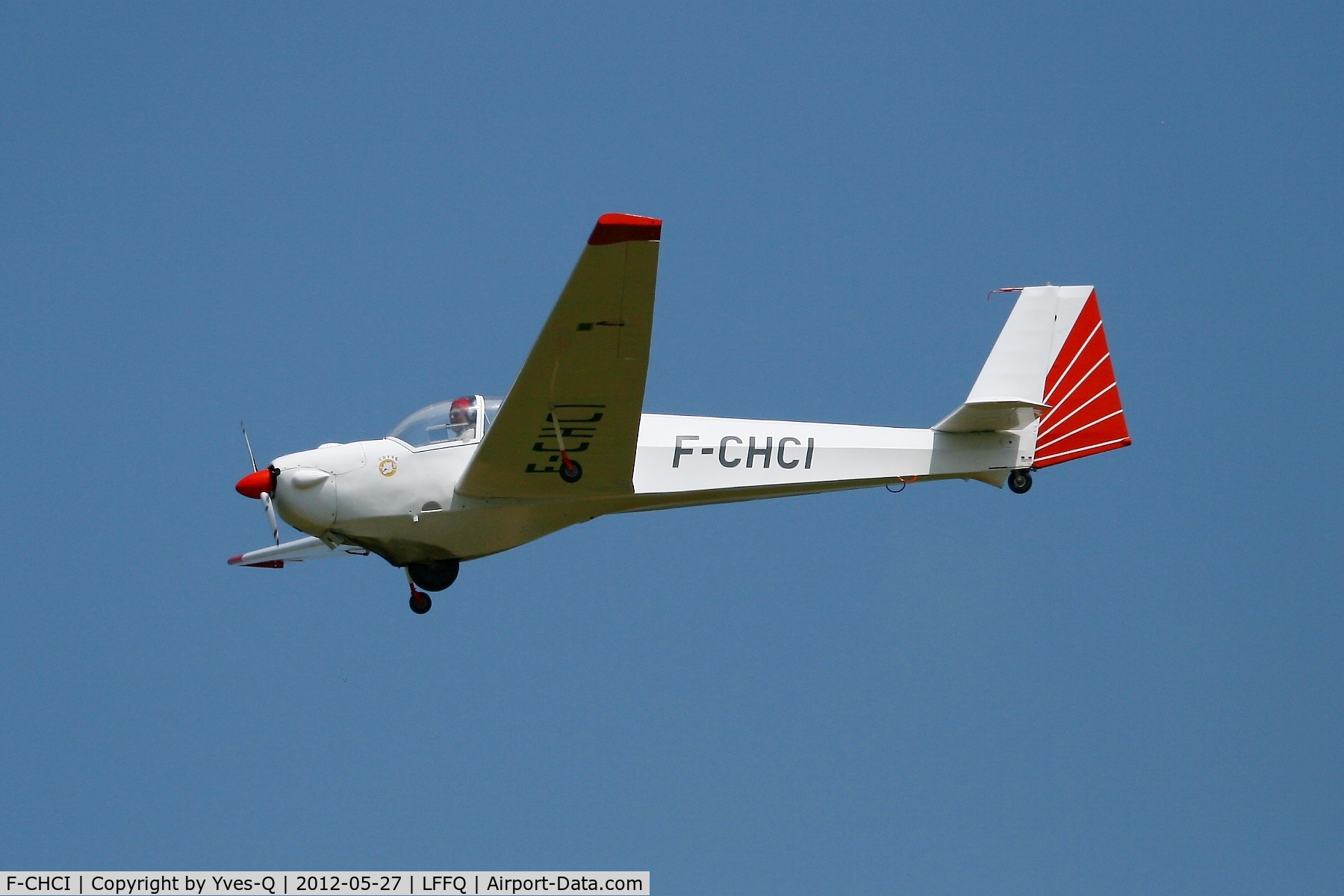 F-CHCI, Scheibe SF-25E Super Falke C/N 4329, Scheibe SF-25E Super Falke, La Ferte-Alais Airfield (LFFQ) Air show 2012