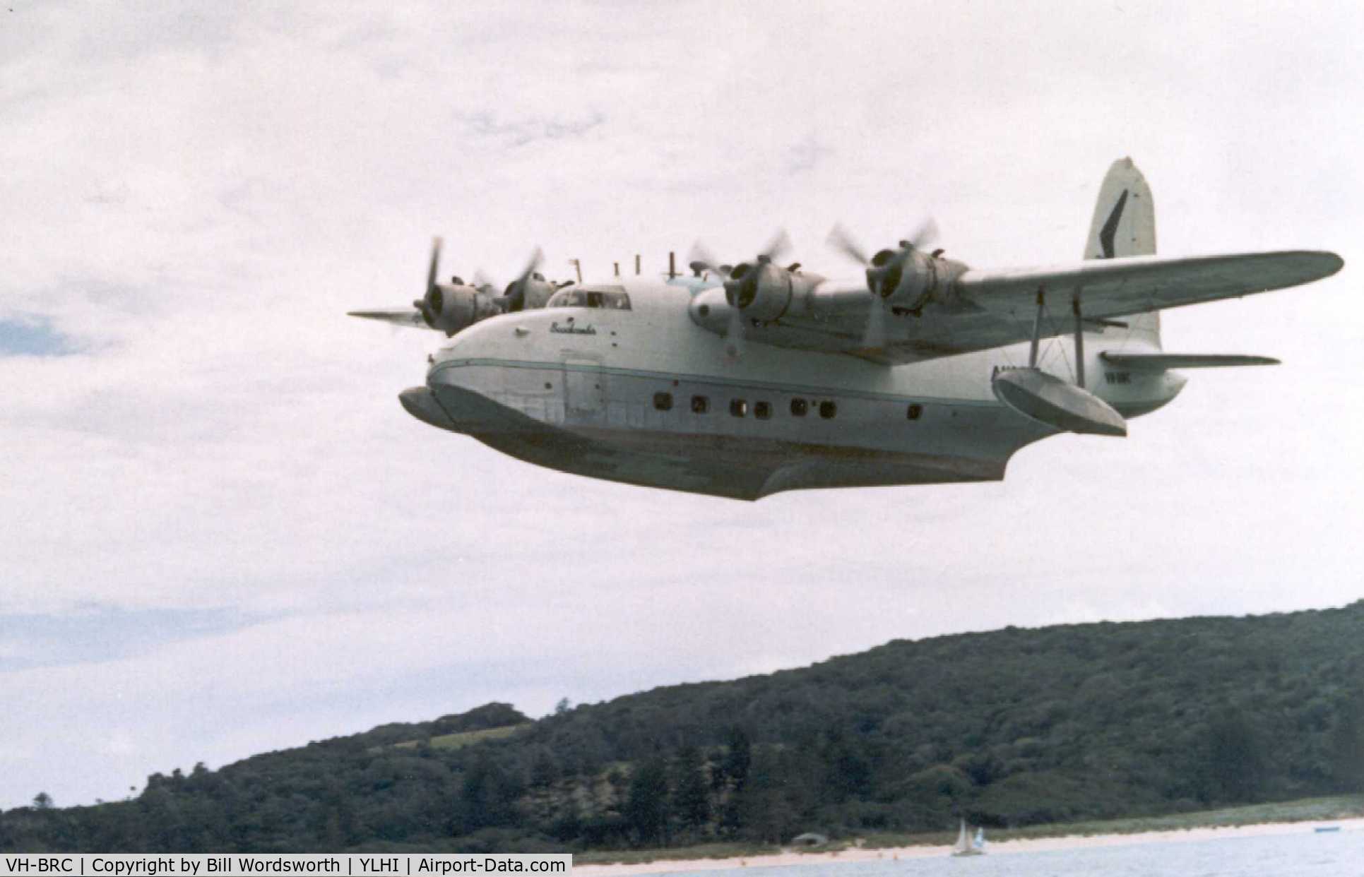 VH-BRC, 1943 Short S.25 Sandringham 4 C/N SH.55C, Departing Lord Howe Island
