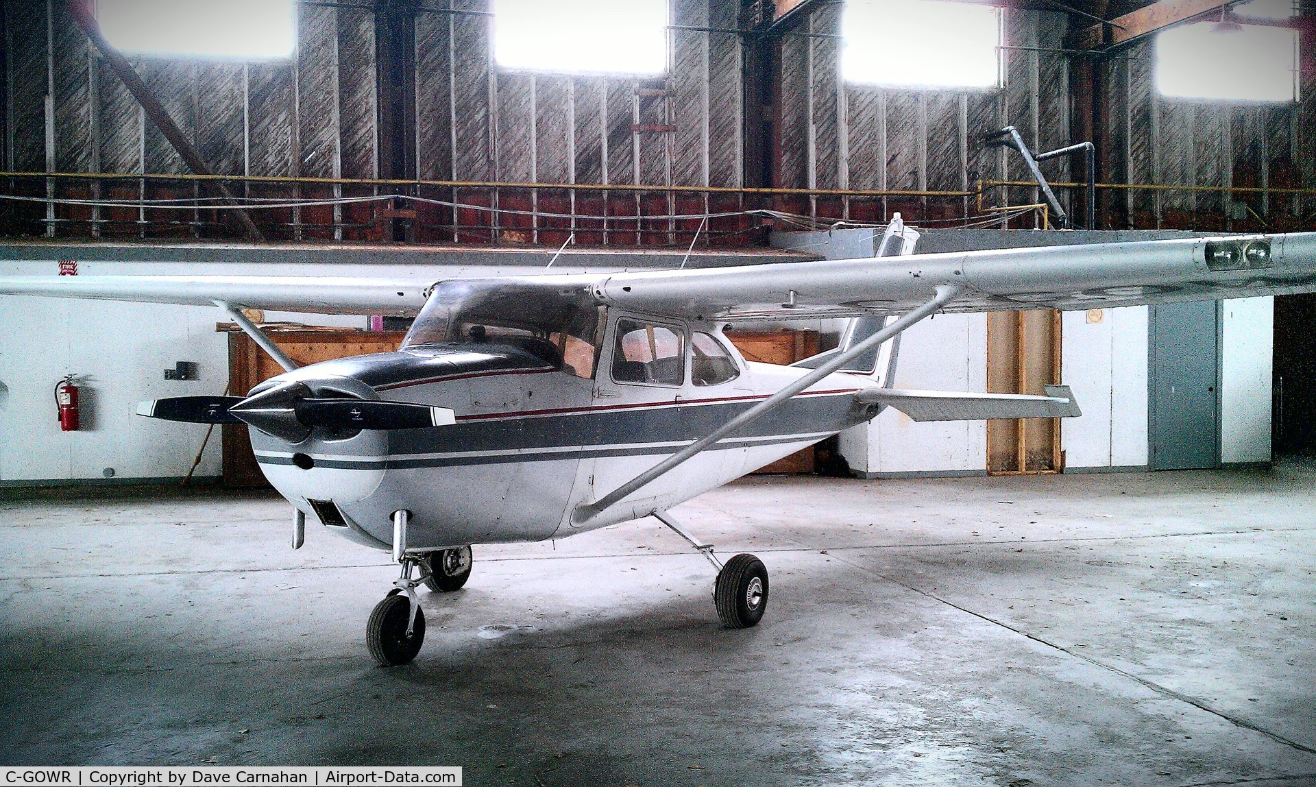 C-GOWR, 1966 Cessna 172G C/N 17253748, C-GOWR in hanger, Deseronto airport