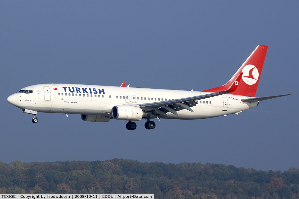 TC-JGE, 2002 Boeing 737-8F2 C/N 29789, Turkish