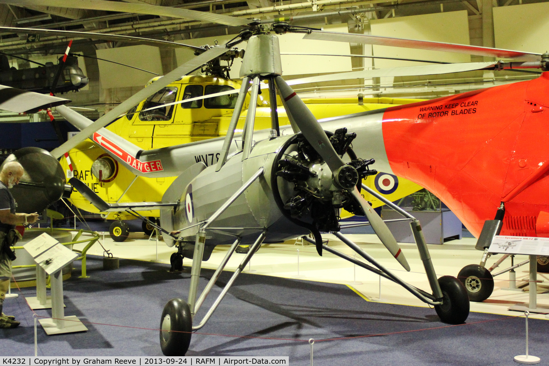K4232, Avro 671 Rota I (Cierva C-30A) C/N R3/CA/40, On display at the RAF Museum, Hendon.