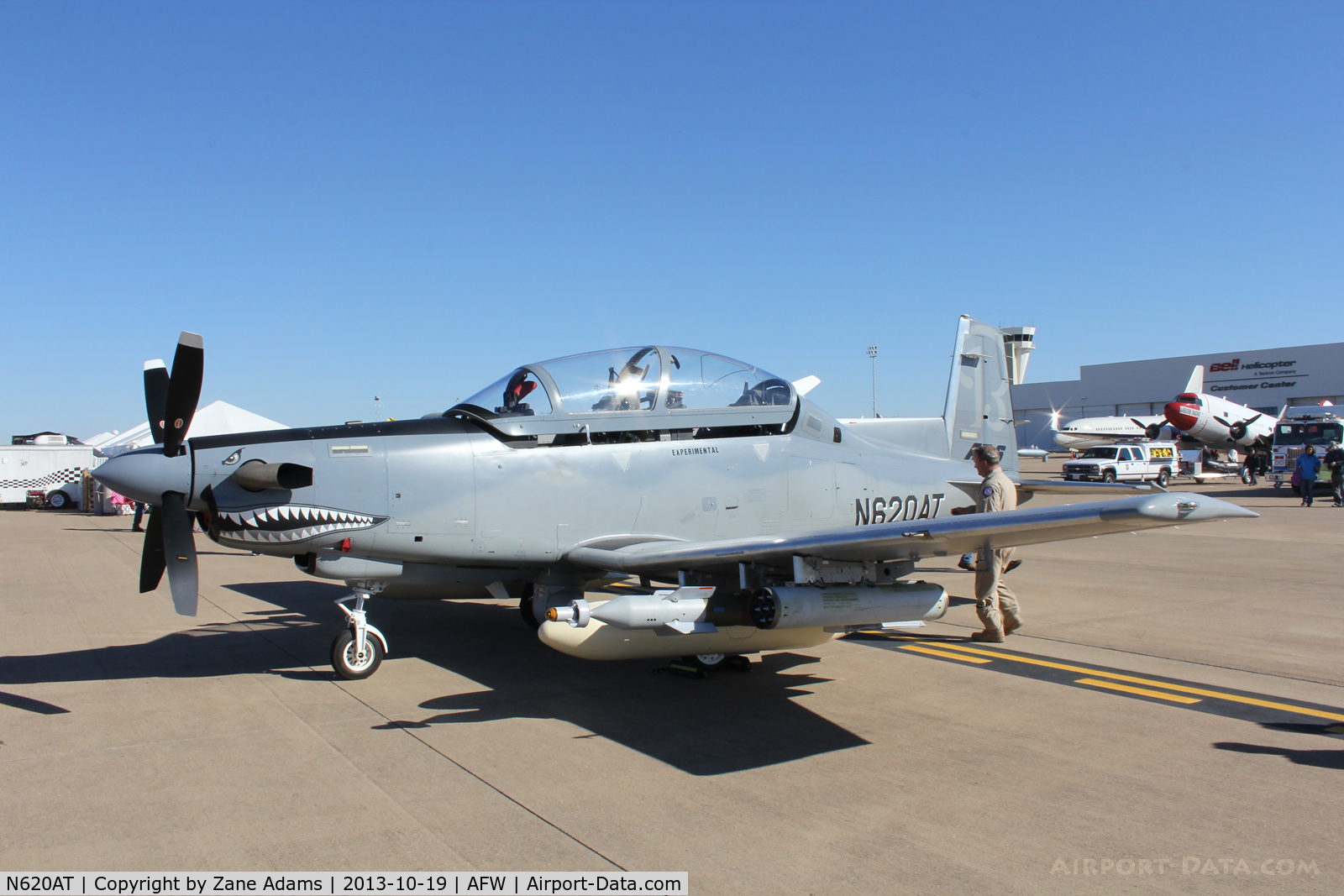 N620AT, Hawker Beechcraft Corp 3000 C/N AT-2, On display at the 2013 Fort Worth Alliance Airshow