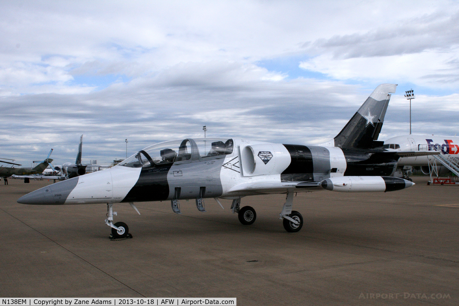 N138EM, Aero L-39 Albatros C/N PA 831106, On display at the 2013 Fort Worth Alliance Airshow