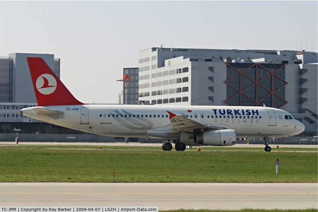 TC-JPM, 2007 Airbus A320-232 C/N 3341, Airbus A320-232 [3341] (THY Turkish Airlines) Zurich~HB 07/04/2009