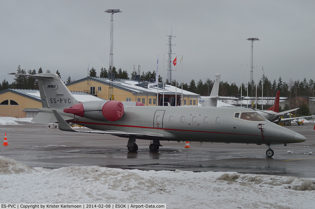 ES-PVC, 1995 Learjet 60 C/N 60-051, Visitor to Rally Sweden 2014.