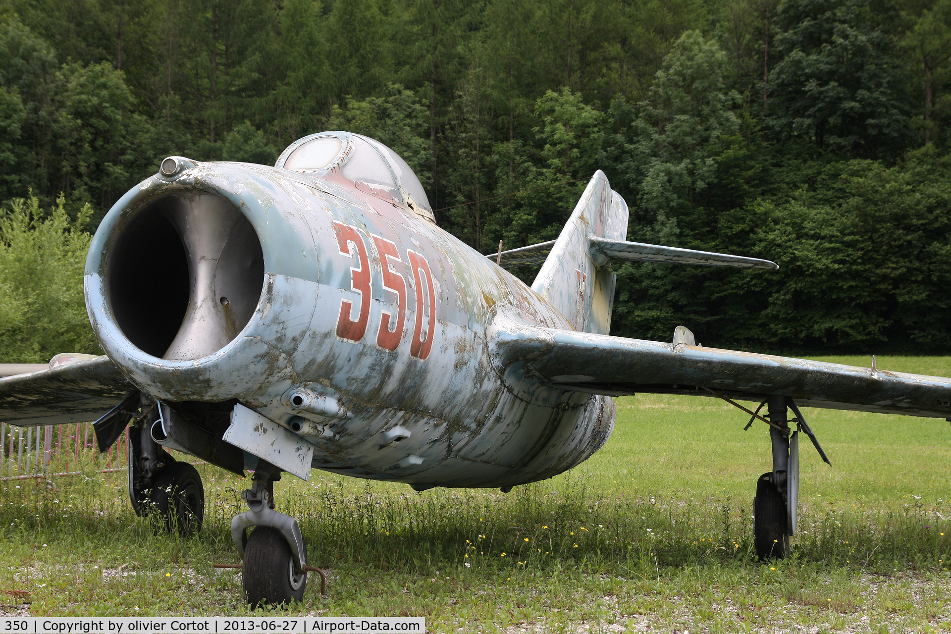 350, Mikoyan-Gurevich MiG-15bis C/N Not found 350, slowly dying in Austria