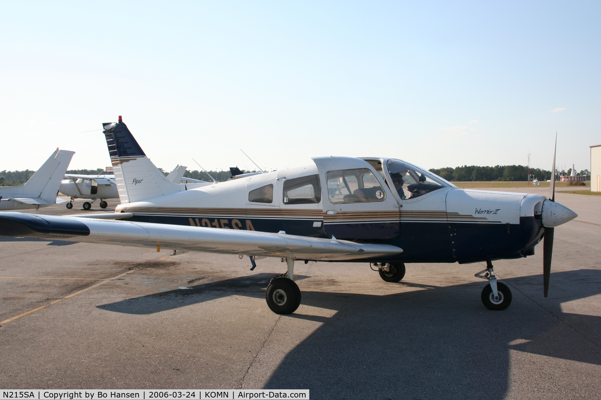 N215SA, Piper PA-28-161 Cherokee Warrior II C/N 28-7716298, At Ormond Beach Airport March 2006