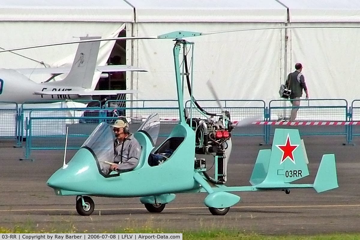 03-RR, Magni Gyro M-16 Tandem Trainer C/N Not found 03-RR, Magni M-16 Tandem Trainer [Unknown] Vichy~F 08/07/2006