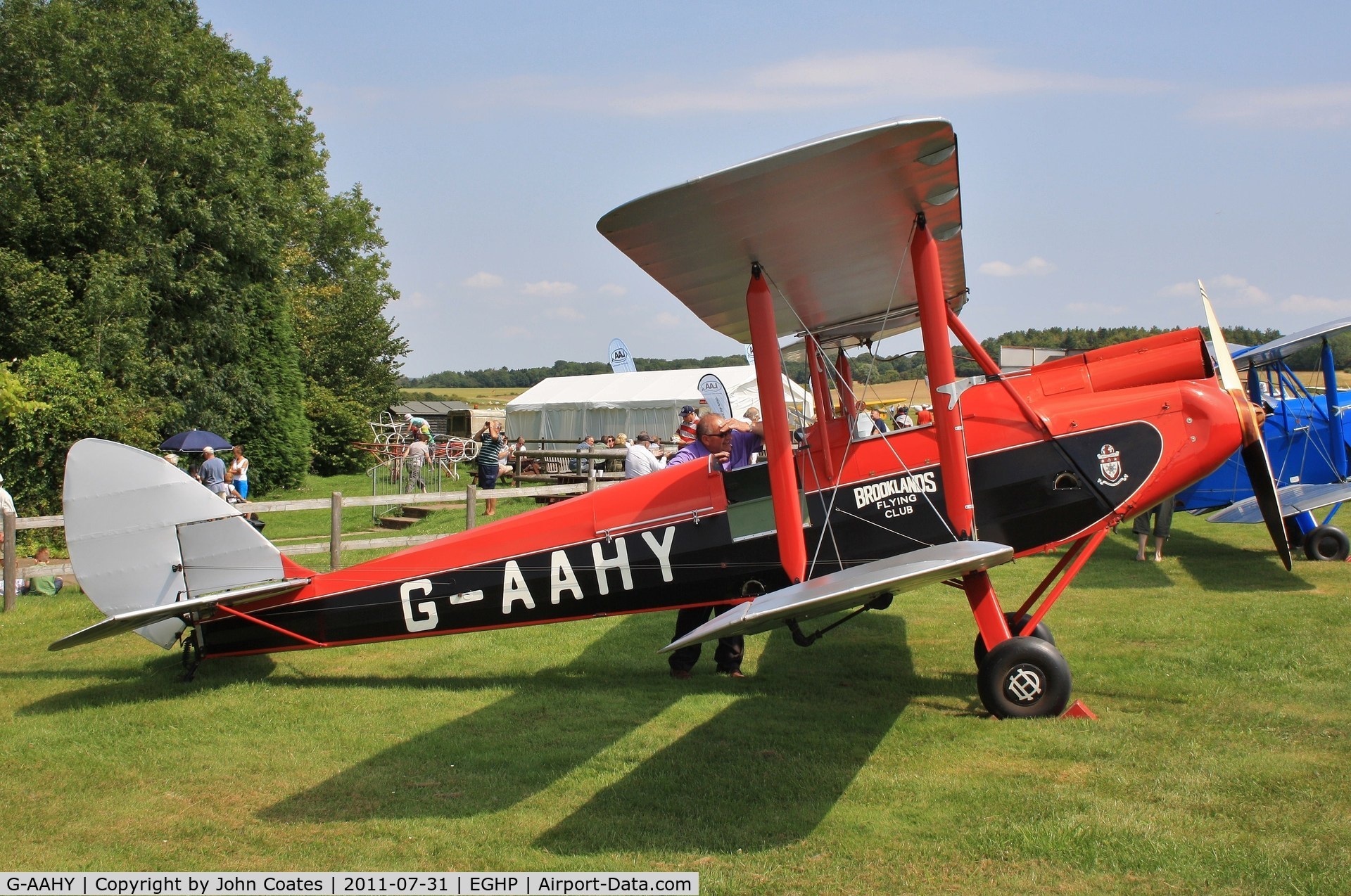 G-AAHY, 1929 De Havilland DH.60M Moth C/N 1362, At Popham fly-in