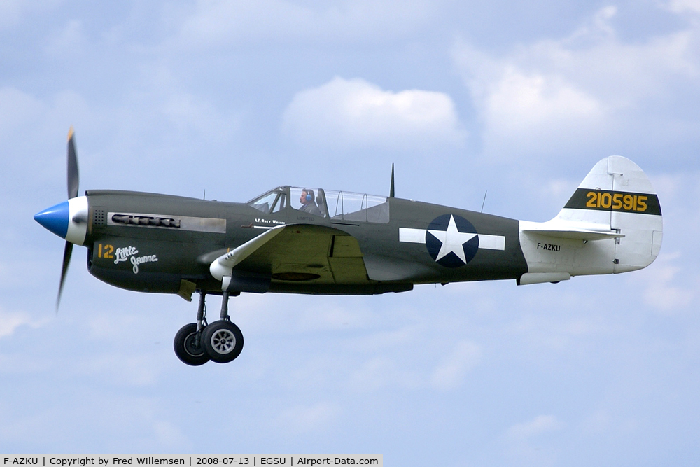F-AZKU, 1942 Curtiss P-40N Warhawk C/N 29677, Flying Legends