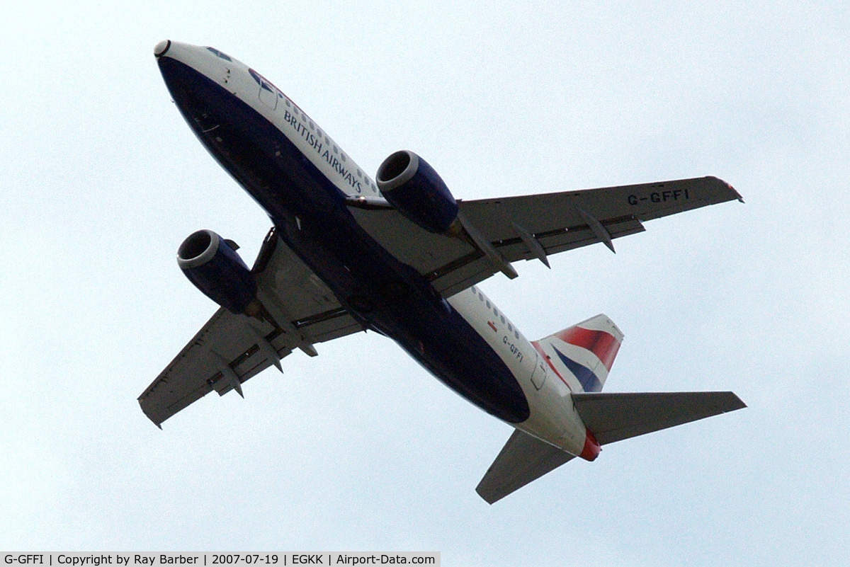 G-GFFI, 1995 Boeing 737-528 C/N 27425, Boeing 737-528 [27425] (British Airways) Gatwick~G 19/07/2007