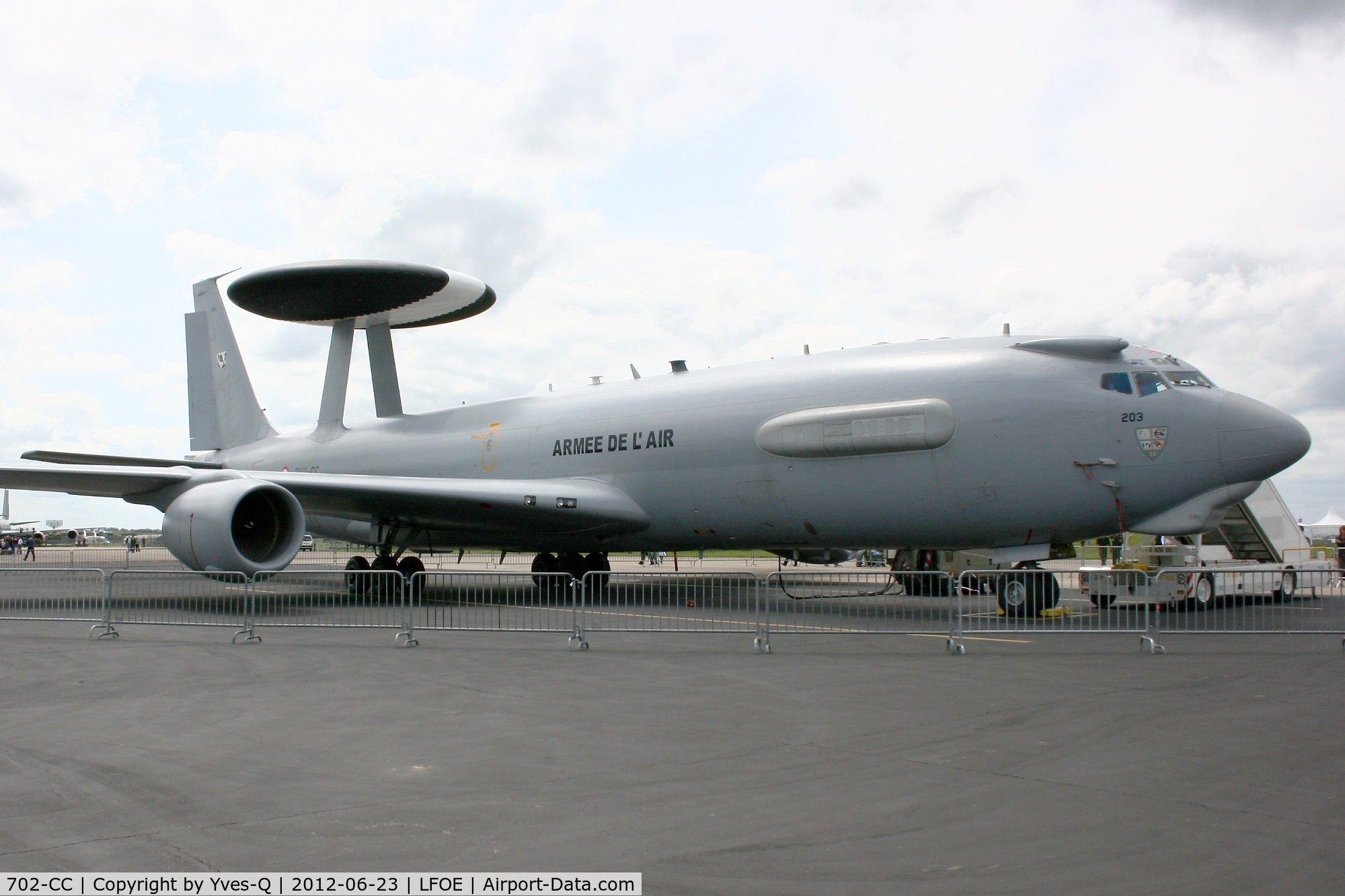 702-CC, Boeing E-3F SDCA C/N 24117, French Air Force Boeing E-3F SDCA, Static display, Evreux-Fauville Air Base 105 (LFOE) open day 2012