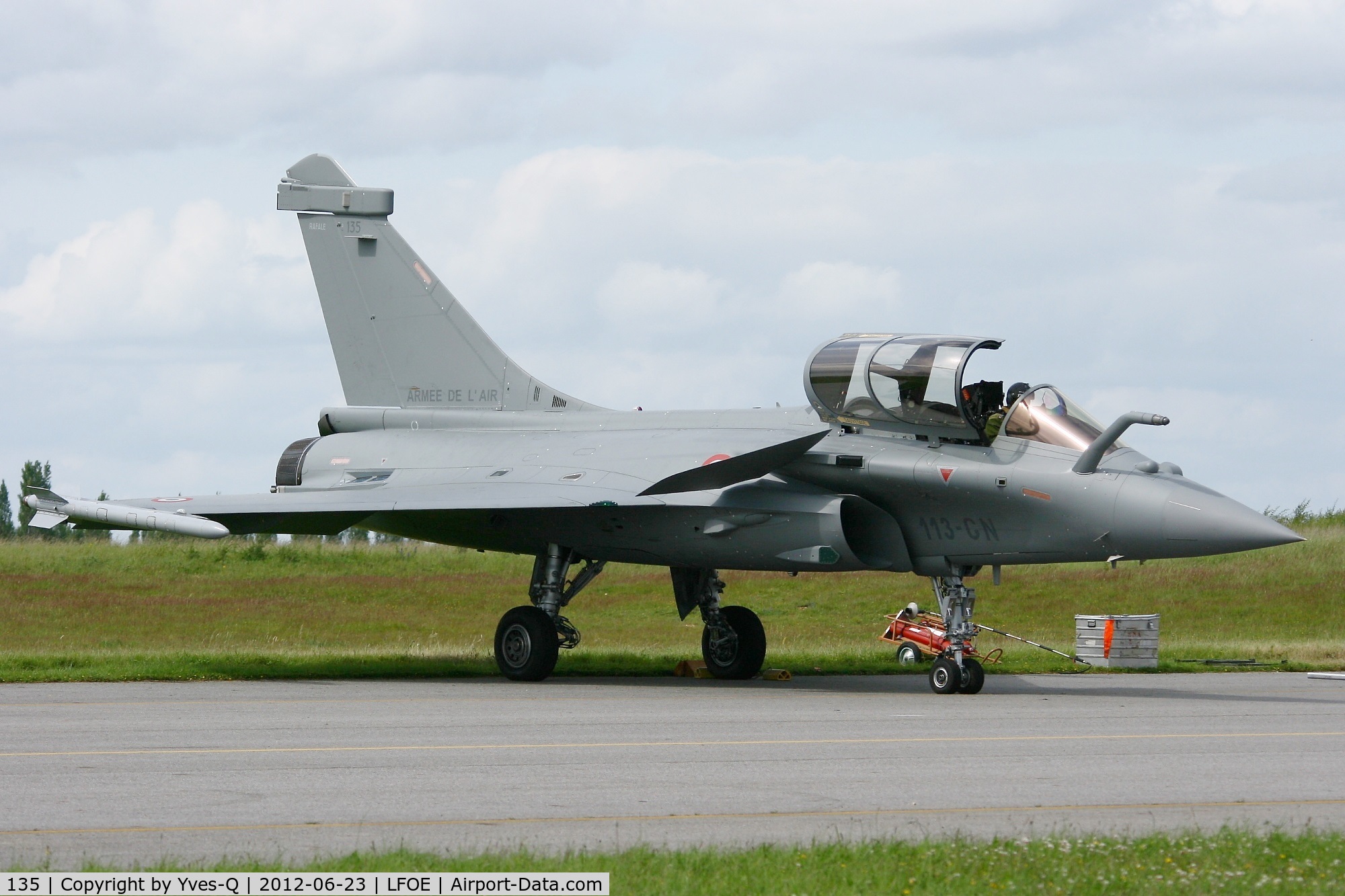 135, Dassault Rafale C C/N 135, French Air Force Dassault Rafale C (113-GN), Static display, Evreux-Fauville Air Base 105 (LFOE) Open day 2012