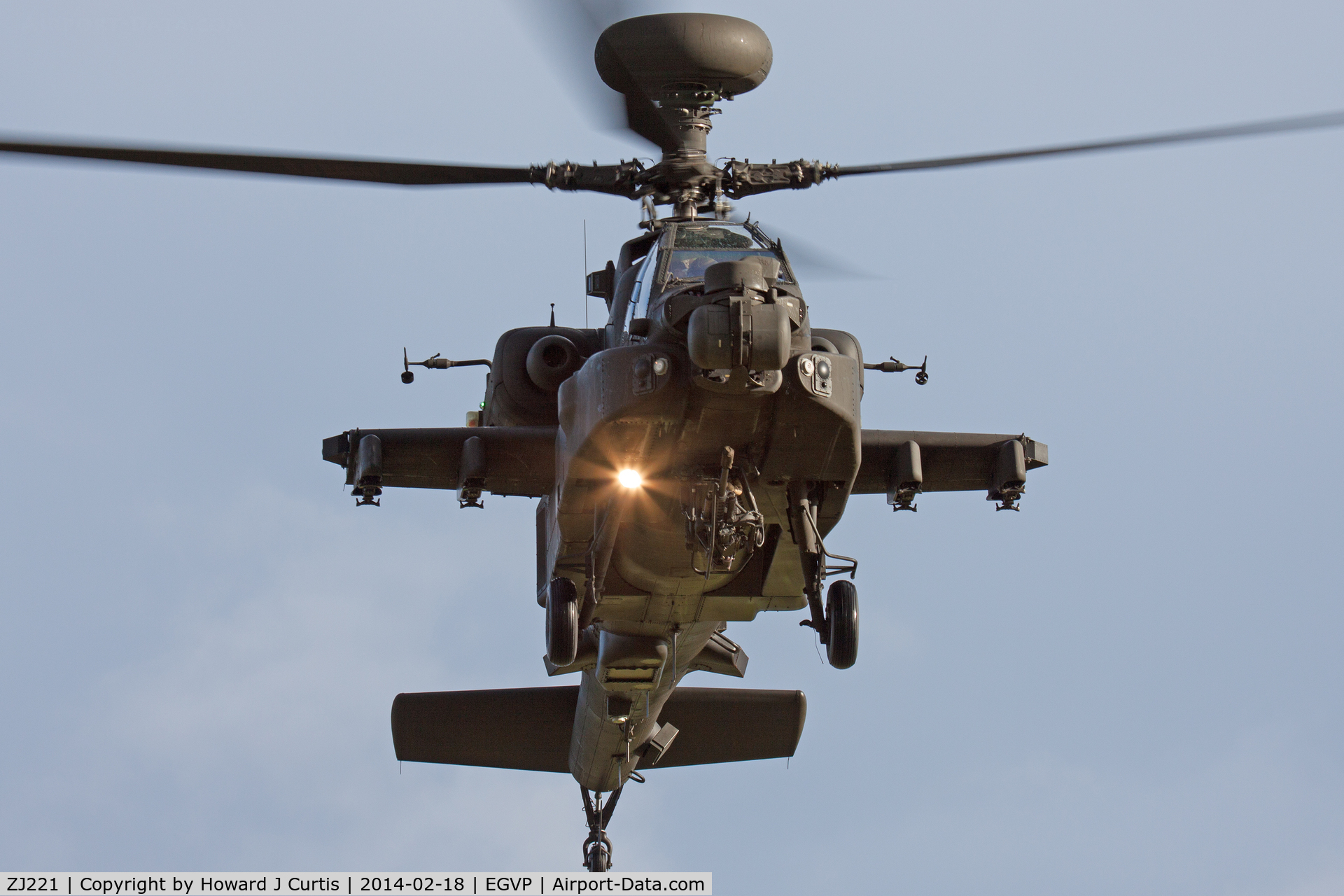 ZJ221, Westland Apache AH.1 C/N DU055/WAH055, 3 Regiment, AAC.