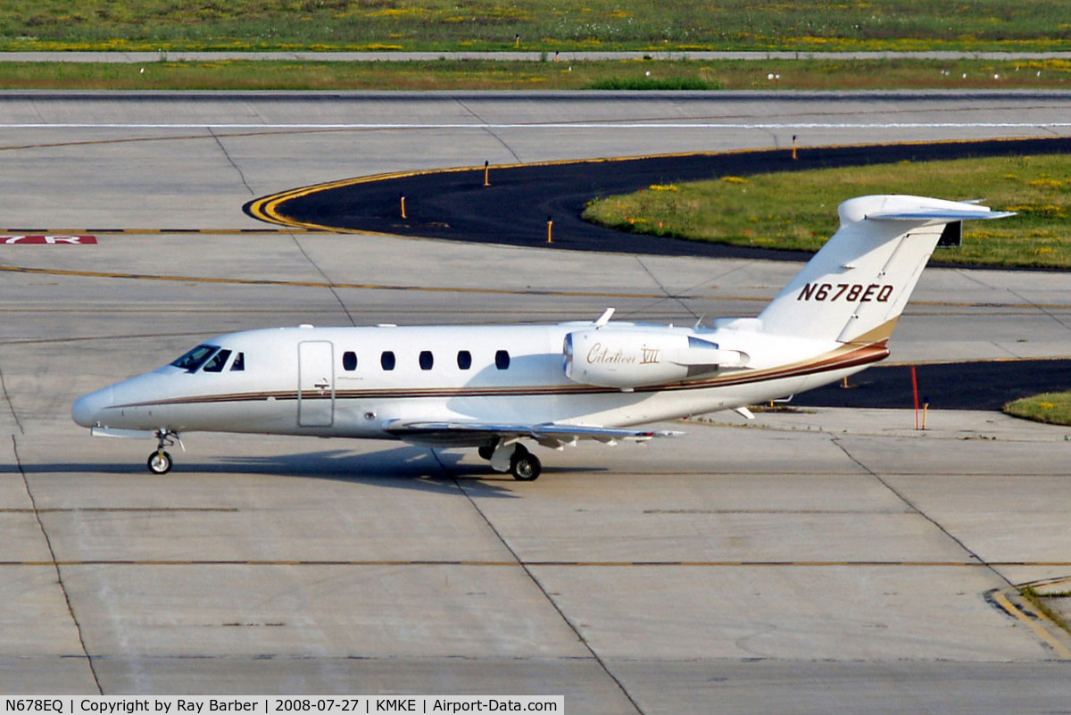 N678EQ, 1992 Cessna 650 C/N 650-7008, Cessna Citation VII [650-7008] Milwaukee~N 27/07/2008