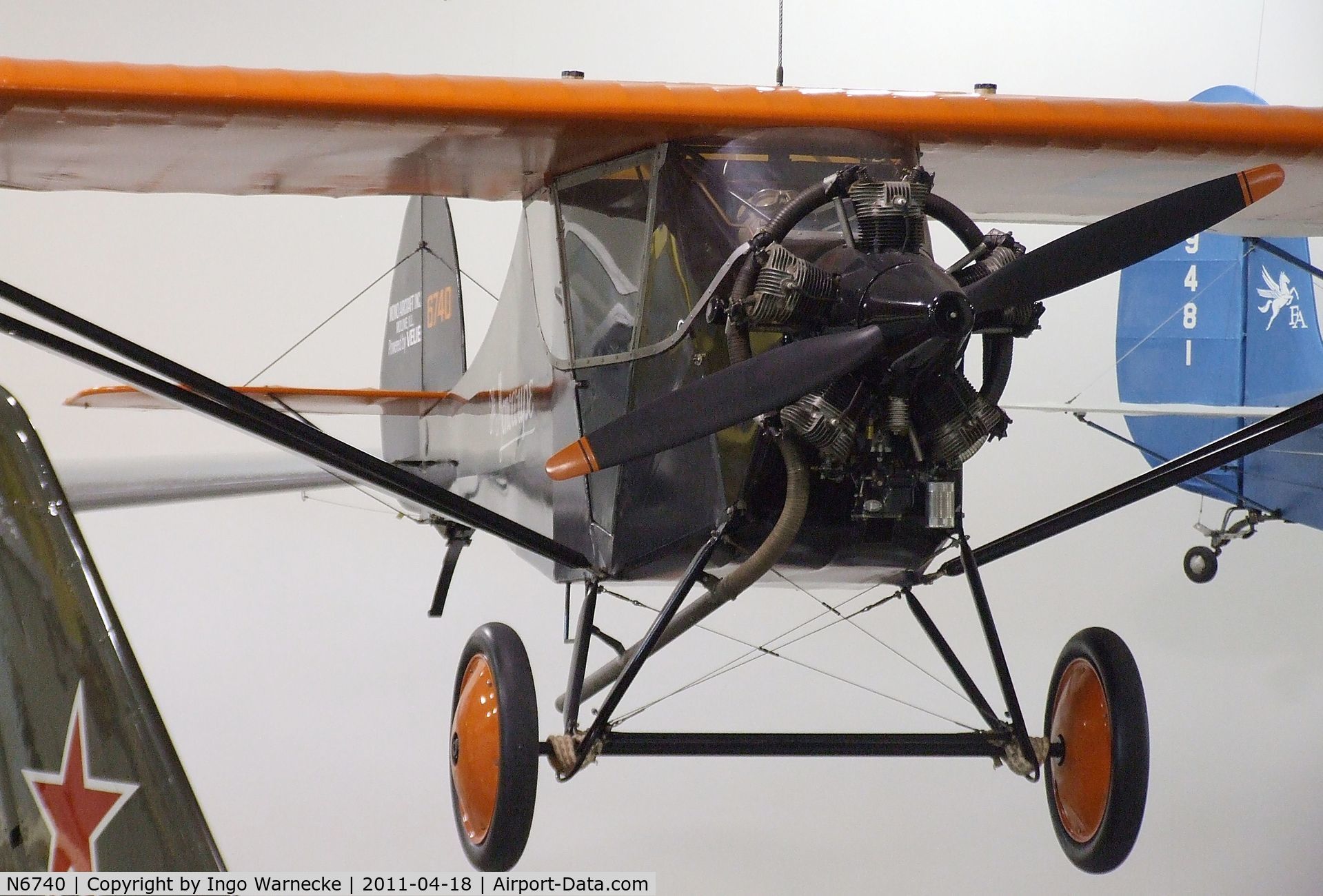 N6740, 1928 Monocoupe 70 C/N 151, Monocoupe 70 at the Hiller Aviation Museum, San Carlos CA