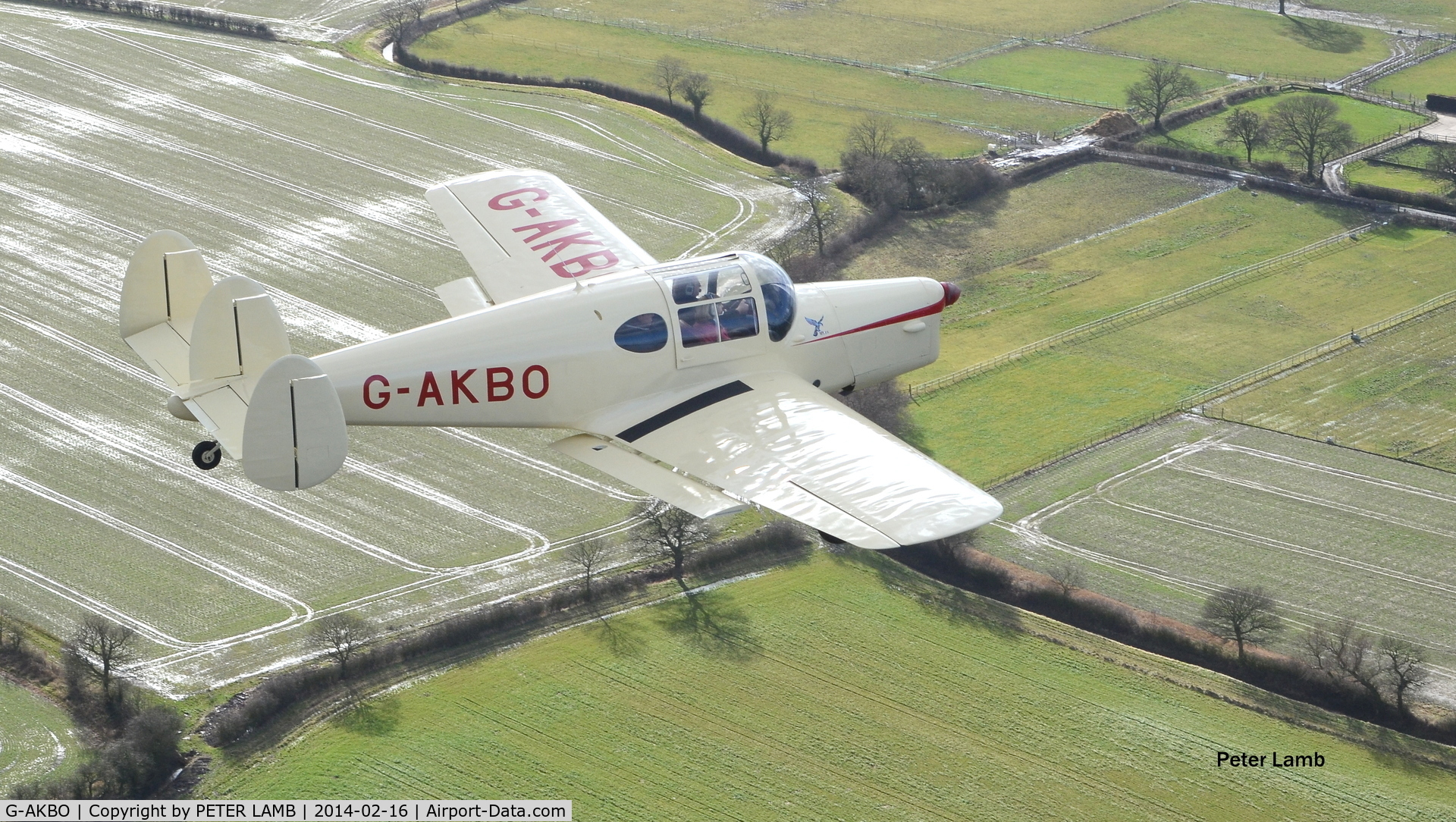 G-AKBO, 1947 Miles M38 Messenger 2A C/N 6378, Photo taken at Breighton E. Yorks