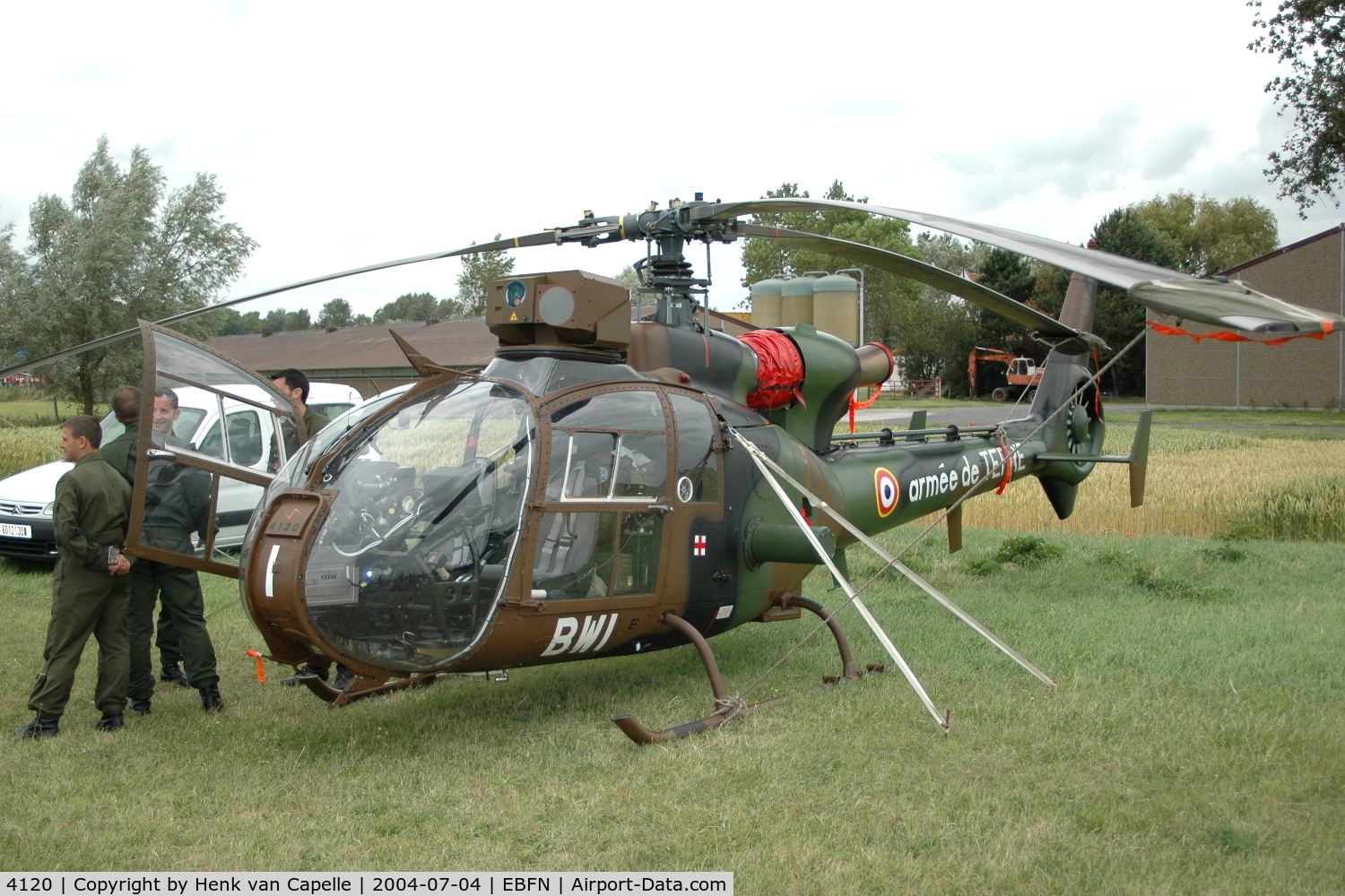 4120, Aérospatiale SA-342M Gazelle C/N 2120, French Army (ALAT) Gazelle helicopter at Koksijde Air Base, Belgium.