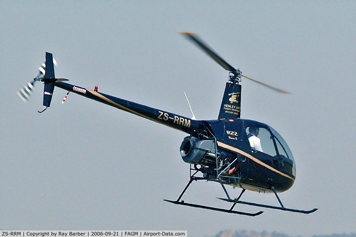 ZS-RRM, Robinson R22 Beta C/N 3481, Robinson R-22 Beta II [3481] (Henley Air Flight Training) Johannesburg-Rand~ZS 21/09/2006