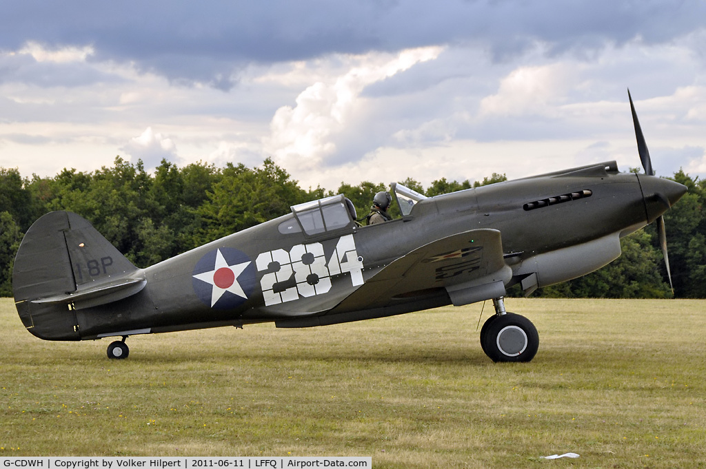G-CDWH, 1941 Curtiss P-40B Warhawk C/N 16073, at lffq