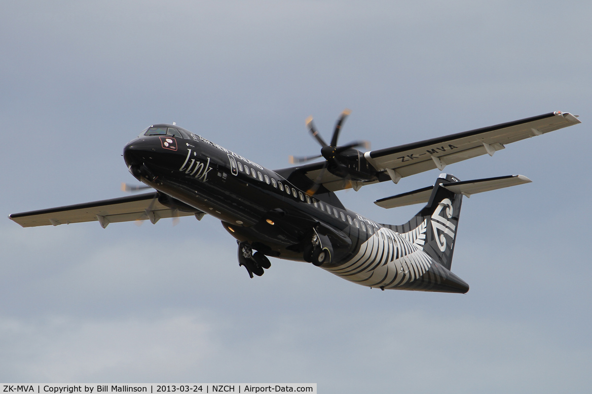 ZK-MVA, 2012 ATR 72-600 (72-212A) C/N 1051, away from 02