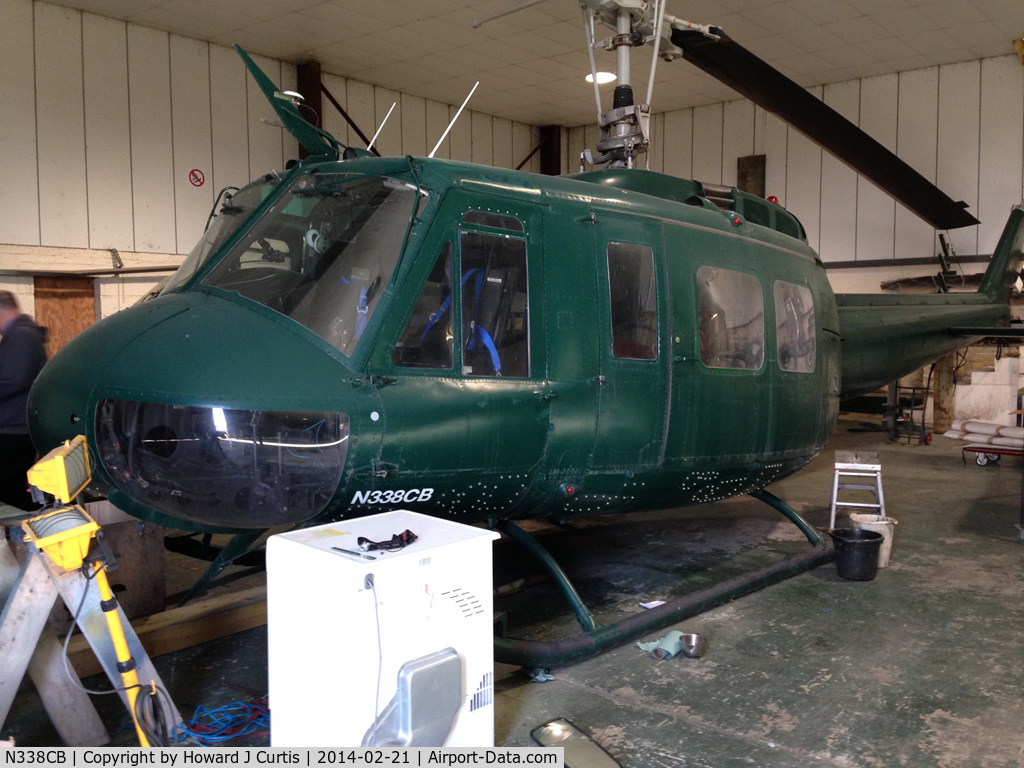 N338CB, Bell UH-1H Iroquois C/N 5812, Privately owned. Sparkford, Somerset.