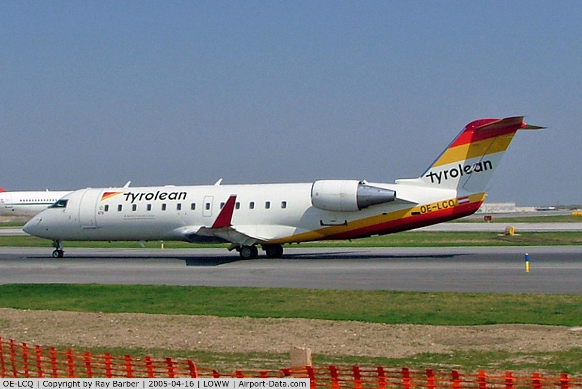 OE-LCQ, 2002 Canadair CRJ-200LR (CL-600-2B19) C/N 7605, Canadair CRJ-200LR [7605] (Tyrolean) Vienna-Schwechat~OE 16/04/2005