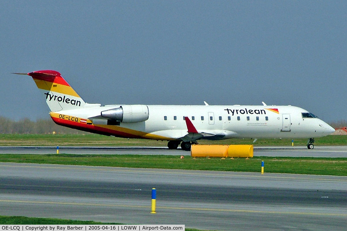 OE-LCQ, 2002 Canadair CRJ-200LR (CL-600-2B19) C/N 7605, Canadair CRJ-200LR [7605] (Tyrolean) Vienna-Schwechat~OE 16/04/2005