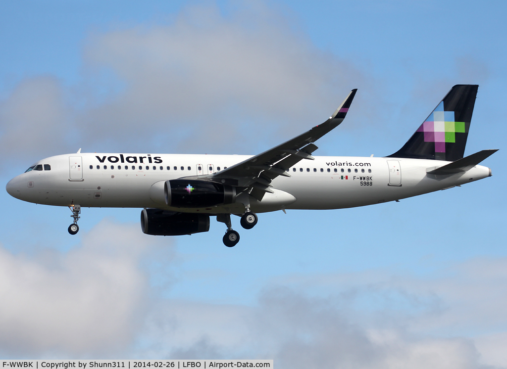 F-WWBK, 2014 Airbus A320-233 C/N 5988, C/n 5988 - To be XA-VLB