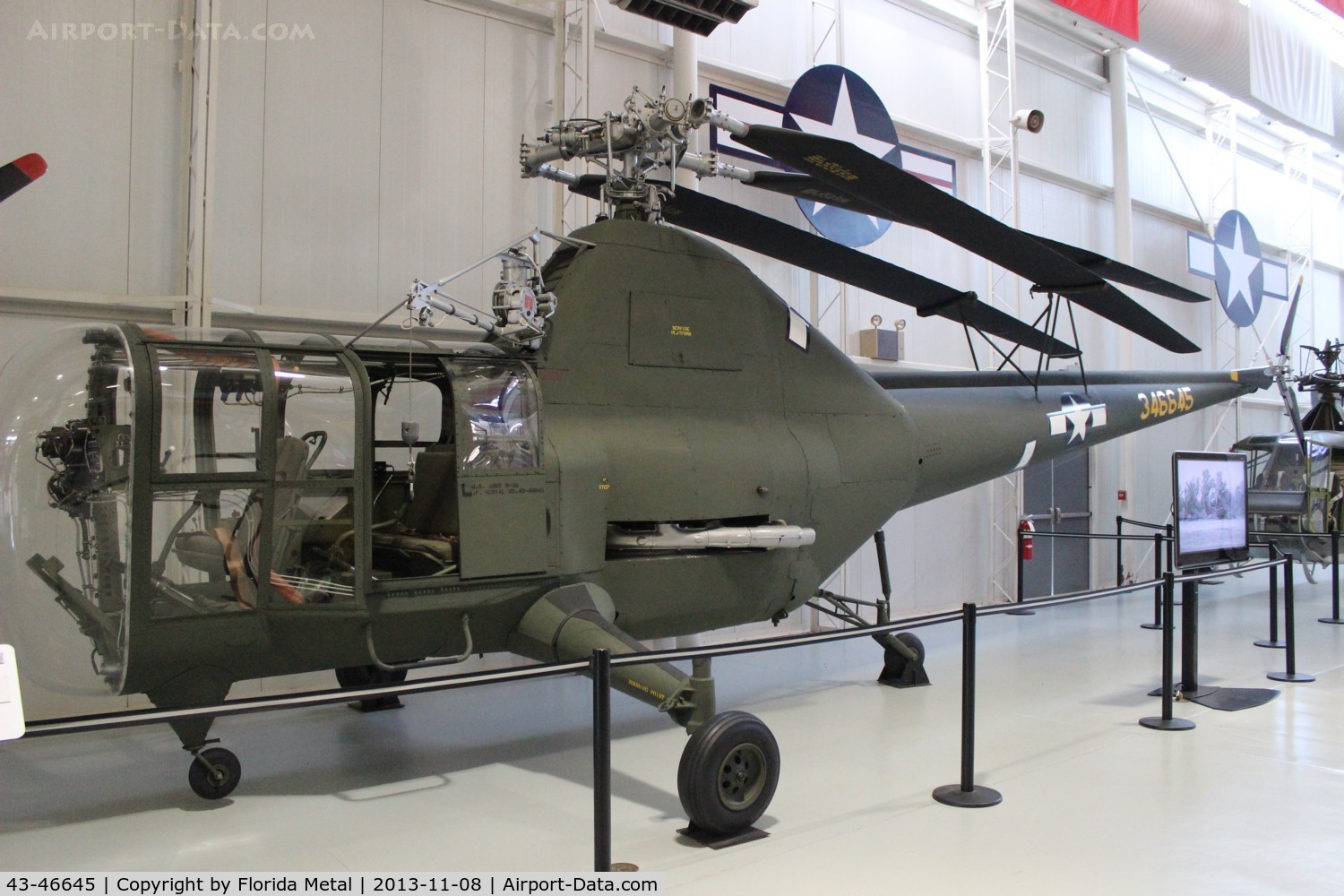 43-46645, 1944 Sikorsky R-5D Dragonfly C/N 188, R-5D Dragonfly at Ft. Rucker Army Aviation Museum