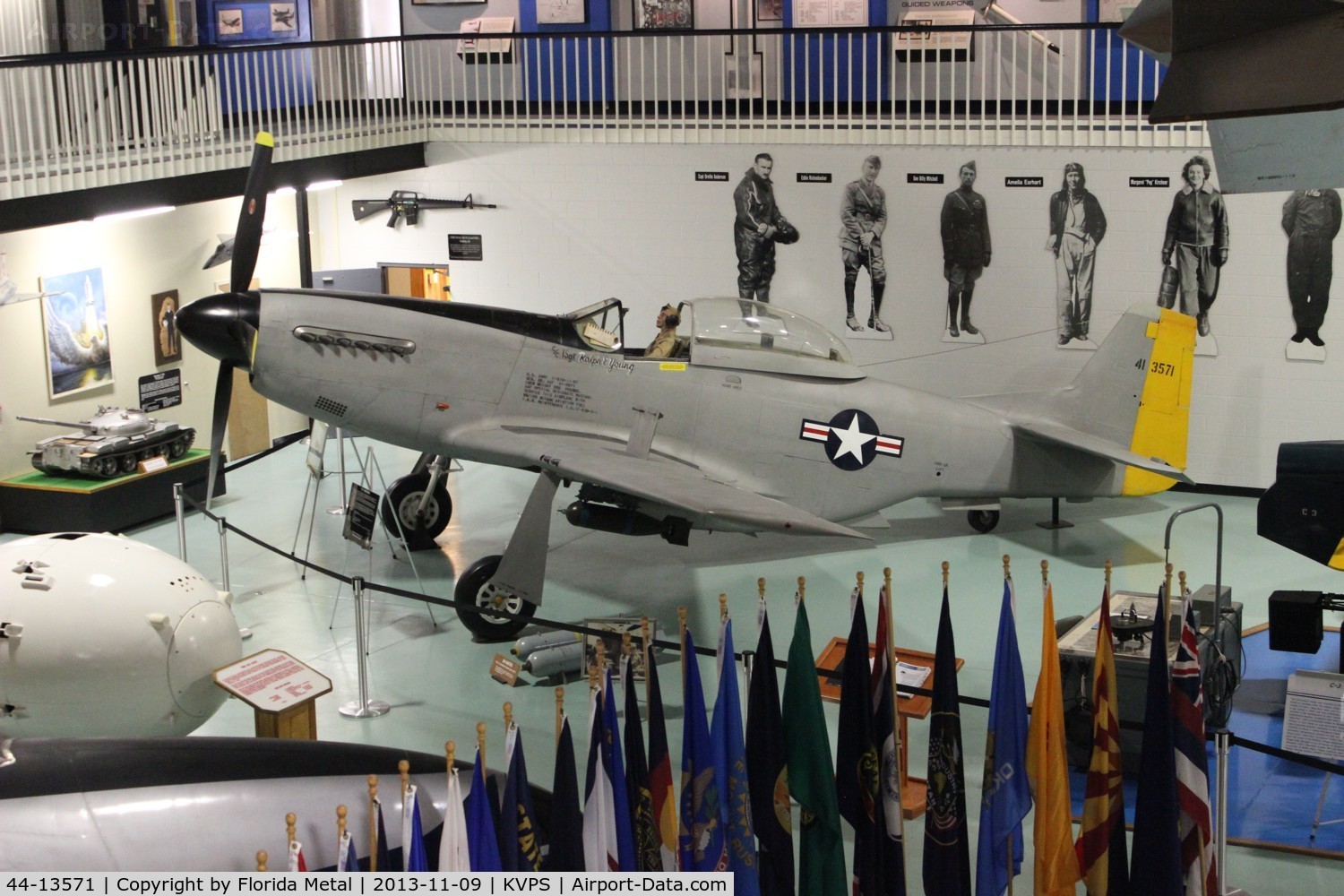 44-13571, 1944 North American P-51D Mustang C/N 109-27204, P-51D Mustang at Airforce Armament Museum