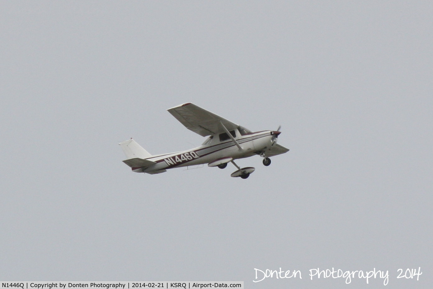 N1446Q, 1971 Cessna 150L C/N 15072746, Cessna Commuter (N1446Q) departs Sarasota-Bradenton International Airport enroute to Page Field Airport