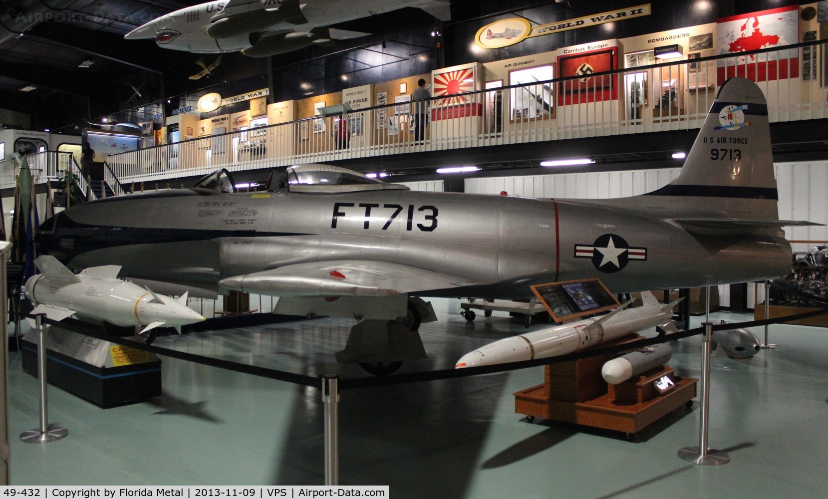 49-432, 1949 Lockheed F-80C-10-LO Shooting Star C/N 080-2176, F-80 Shooting Star at USAF Armament Museum