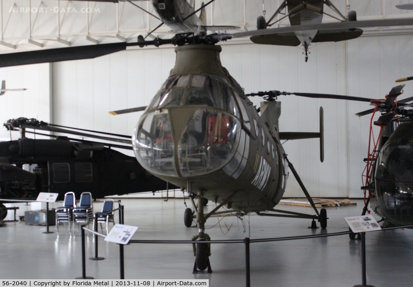56-2040, Vertol CH-21C Shawnee C/N C.202, CH-21C Shawnee at Ft. Rucker Army Aviation Museum