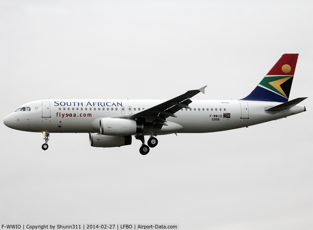 F-WWIO, 2013 Airbus A320-232 C/N 5956, C/n 5956 - To be ZS-SZC