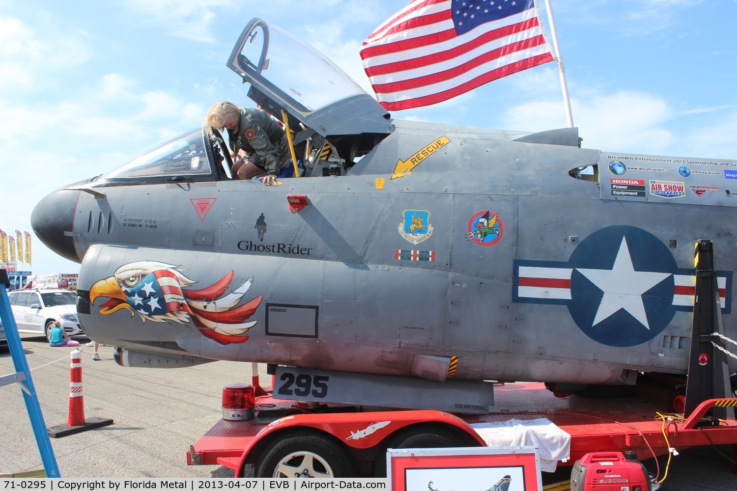 71-0295, 1971 LTV A-7D Corsair II C/N D-206, A-7D Corsair front end