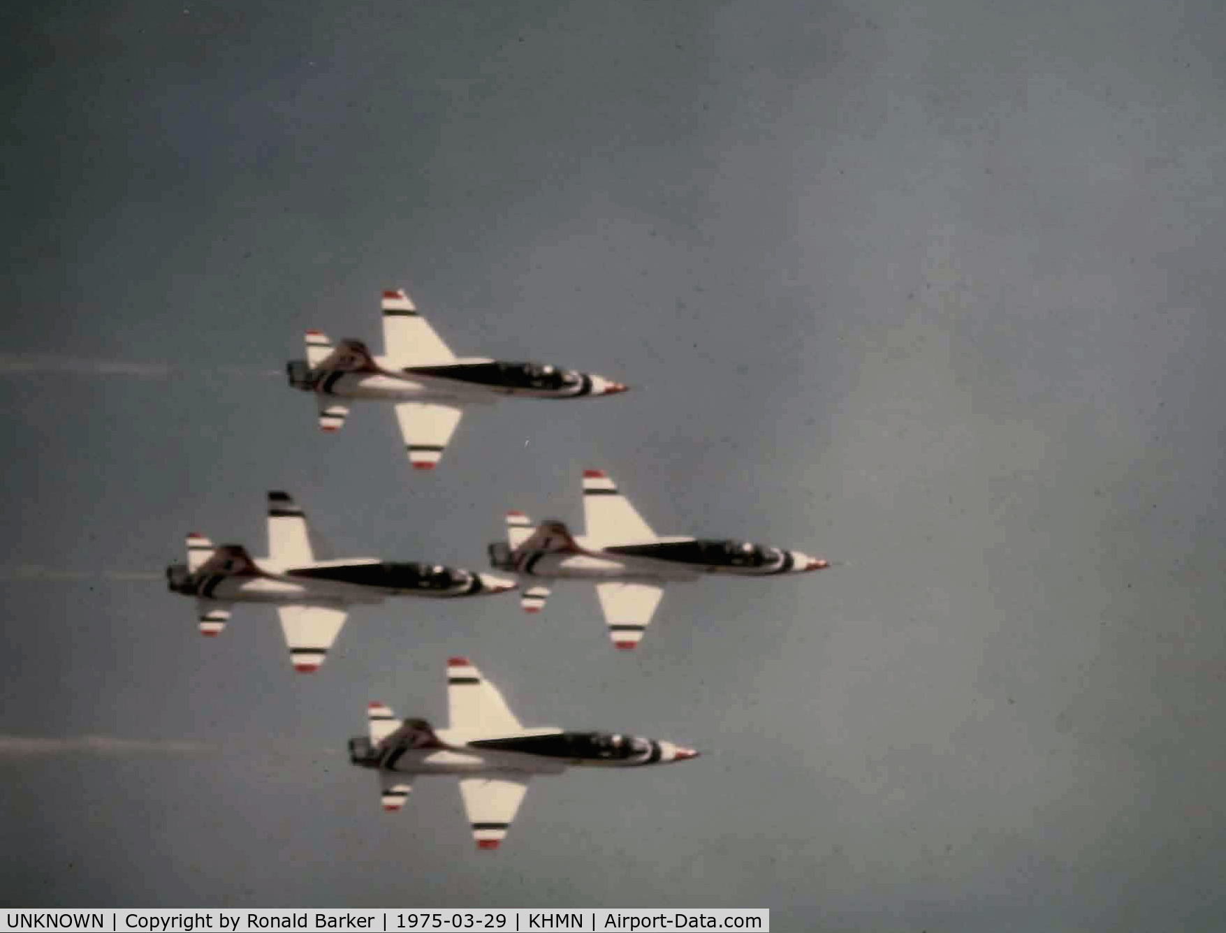 UNKNOWN, Northrop T-38 Talon C/N unknown, T-Birds flying T-38As inn formation at Holloman