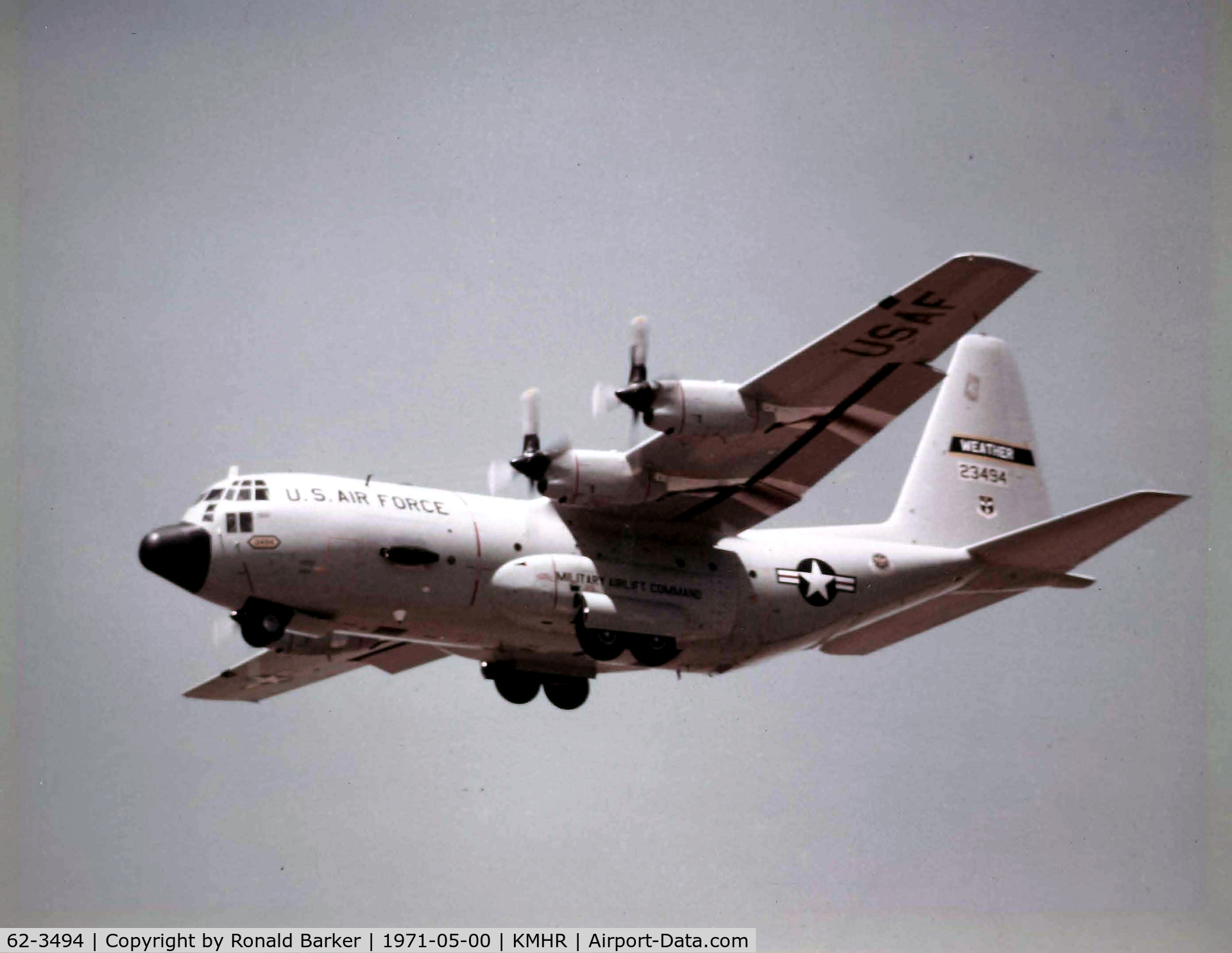 62-3494, 1962 Lockheed C-130B Hercules C/N 282-3708, WC-130B at Mather
